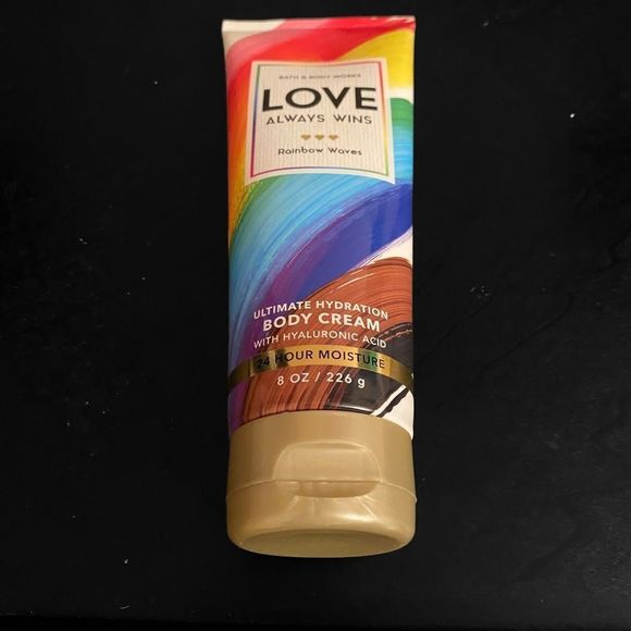 Bath & Body Works Other - Bath & Body Works LOVE Always Wins Rainbow Waves 8 Oz Body Cream NEW